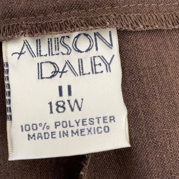 Allison Daley Dark Brown Dress Pants - Picture 7 of 7
